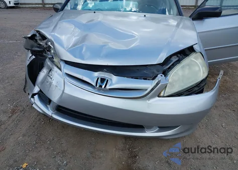 2005 Honda Civic Lx из США, поврежденный, VIN 2HGES16555H517761